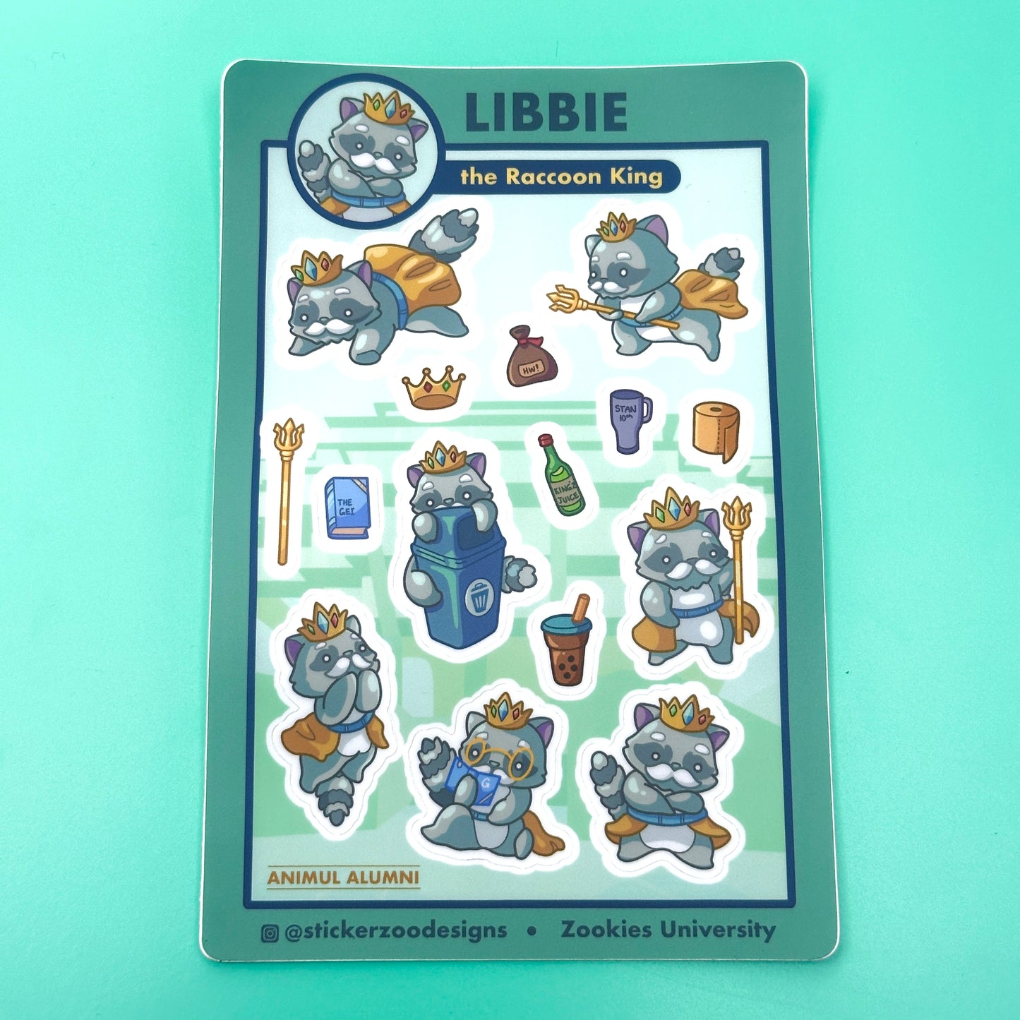 Libbie Sticker Sheet (based on San Diego Triton)