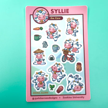Syllie Sticker Sheet (based on Davis Cowtown)