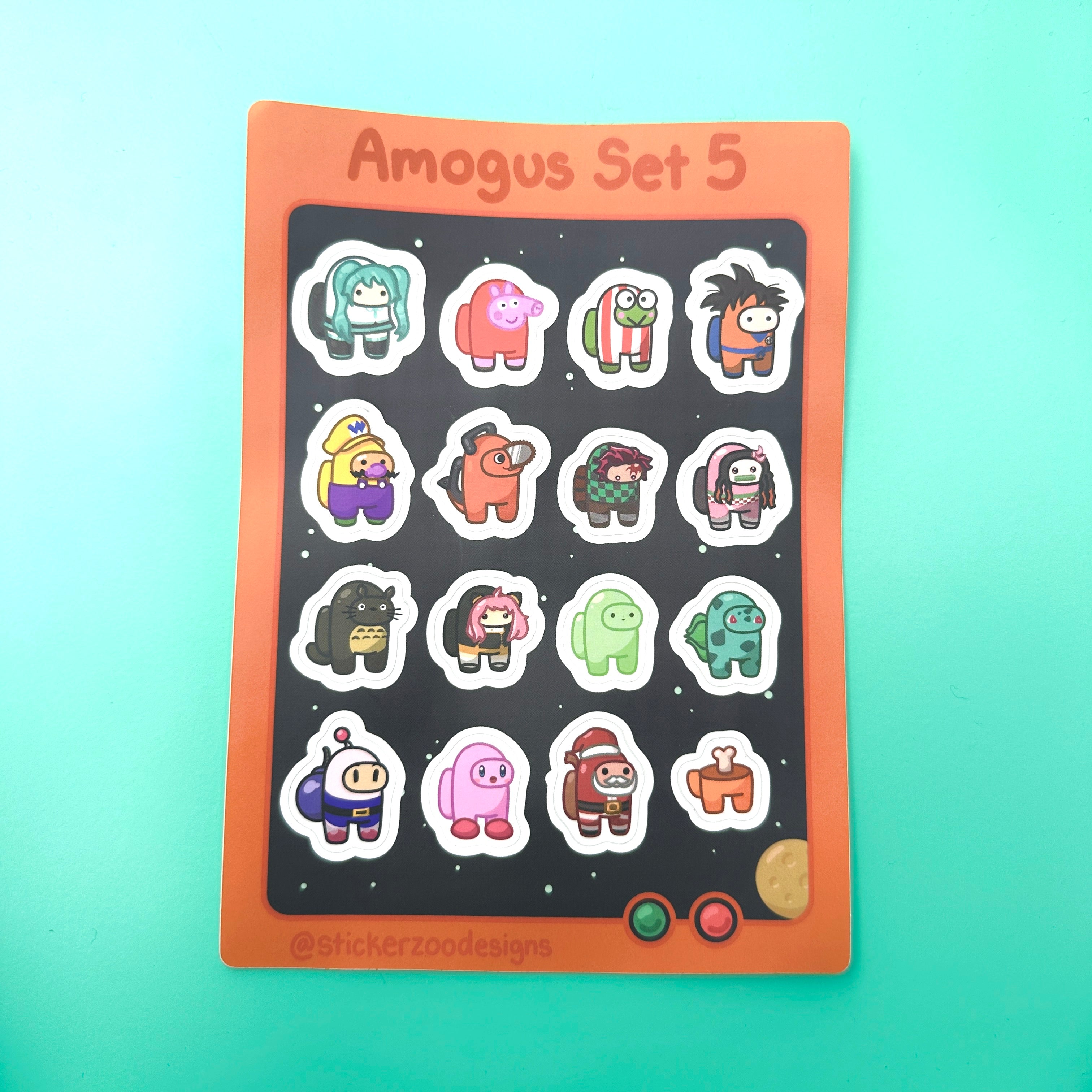 Crewmates Multiverse: Set 5 Sheet – Sticker Zoo Designs