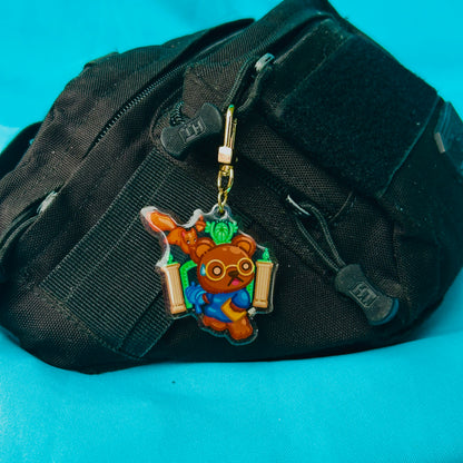 Bear Running Through Gate (inspired by UC Berkeley)