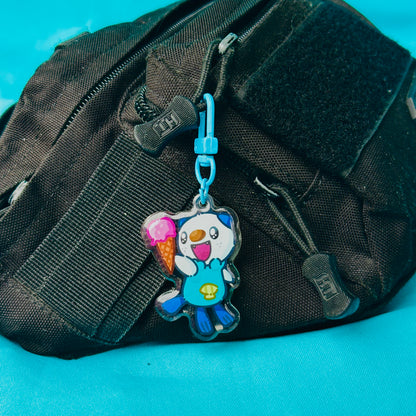 Blue Otter with Ice Cream