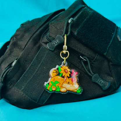 Bobcat in Flower Field (inspired by UC Merced)