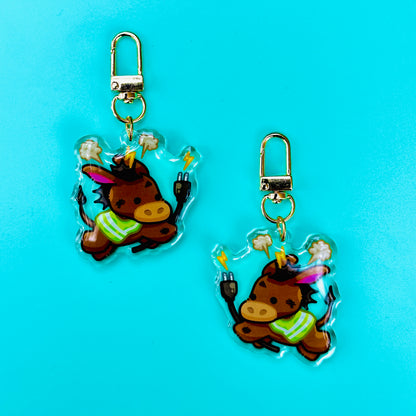 Bronco Chibi with Plug (inspired by Cal Poly Pomona)