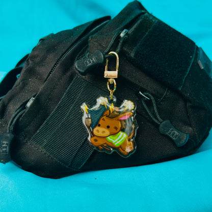 Bronco Chibi with Plug (inspired by Cal Poly Pomona)