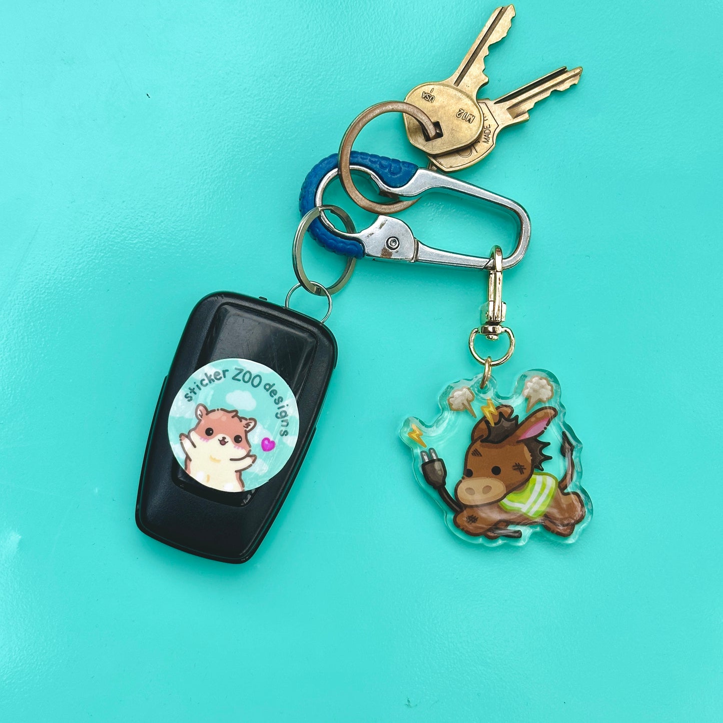 Bronco Chibi with Plug (inspired by Cal Poly Pomona)