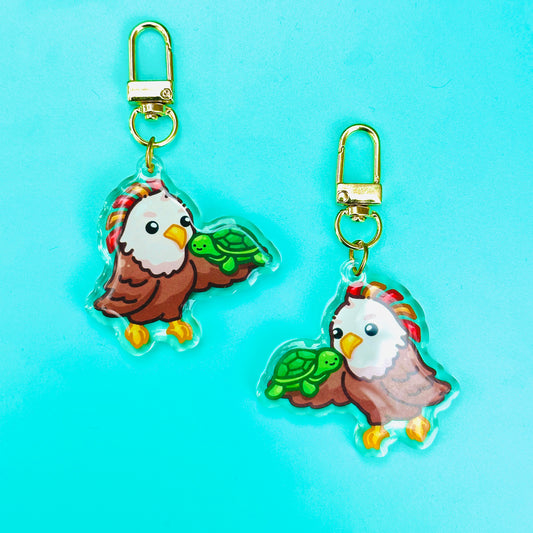 Eagle holding Turtle (inspired by SDSU)