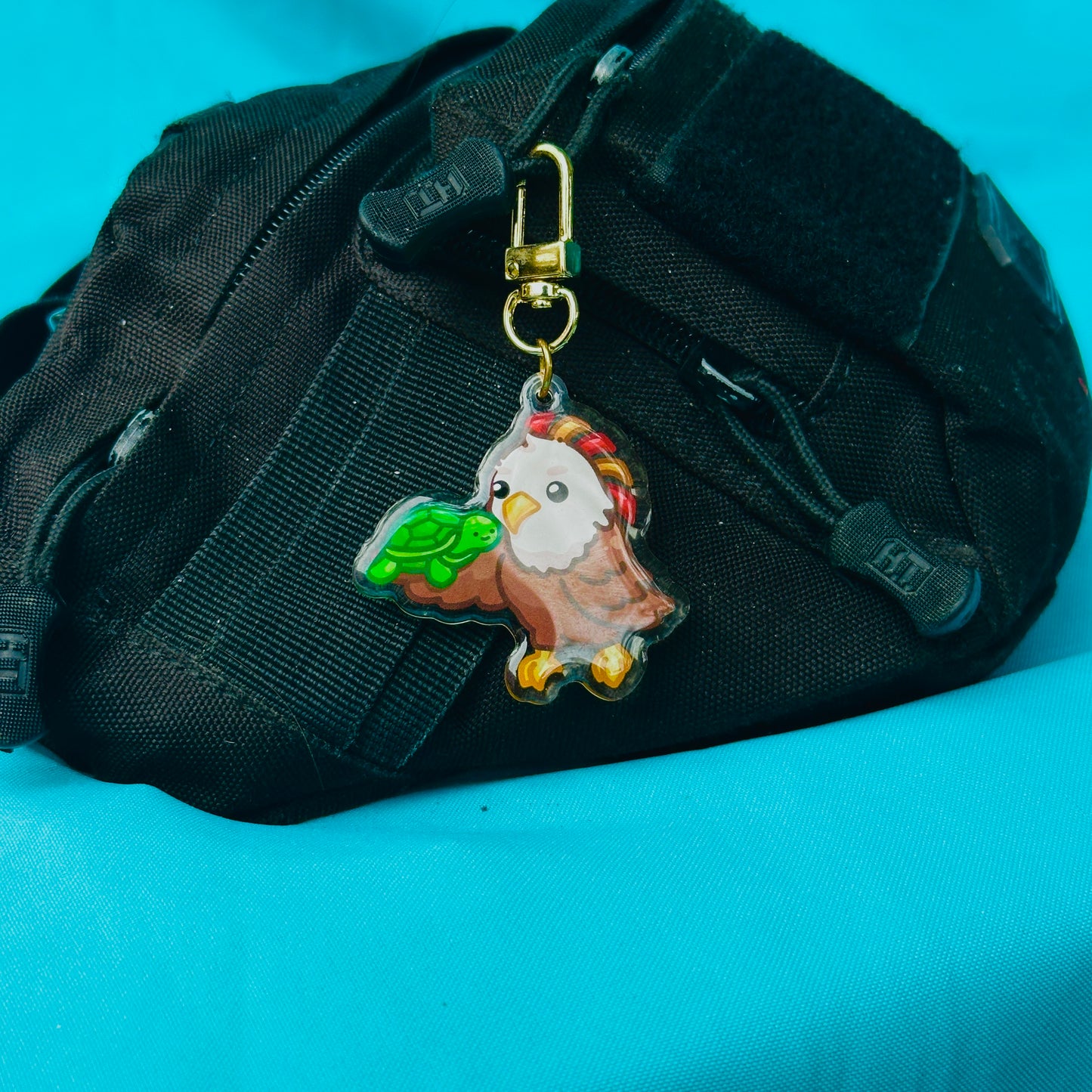 Eagle holding Turtle (inspired by SDSU)