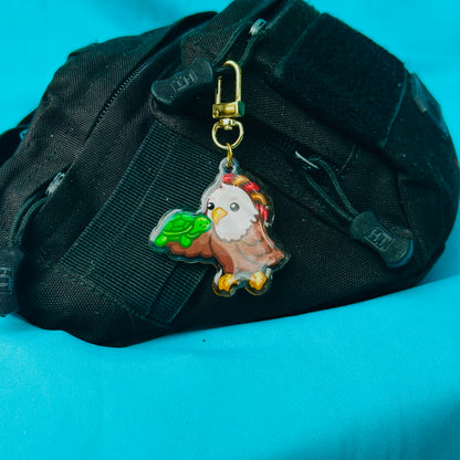 Eagle holding Turtle (inspired by SDSU)