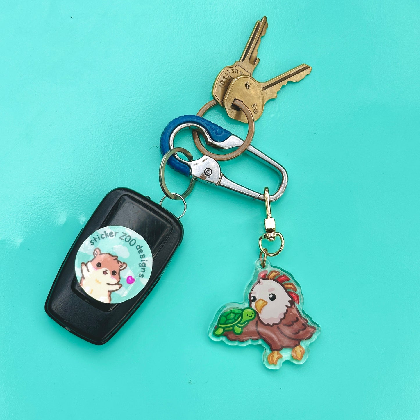 Eagle holding Turtle (inspired by SDSU)