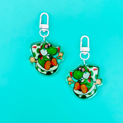 Green Dinosaur on Egg Toilet