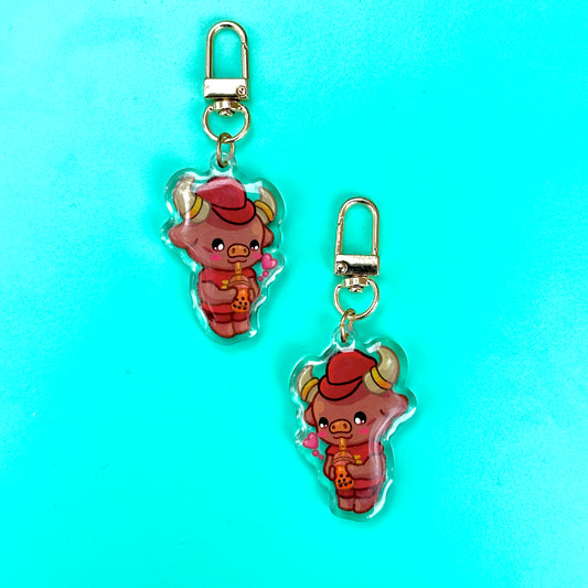 Matador Bull with Boba (inspired by CSUN)