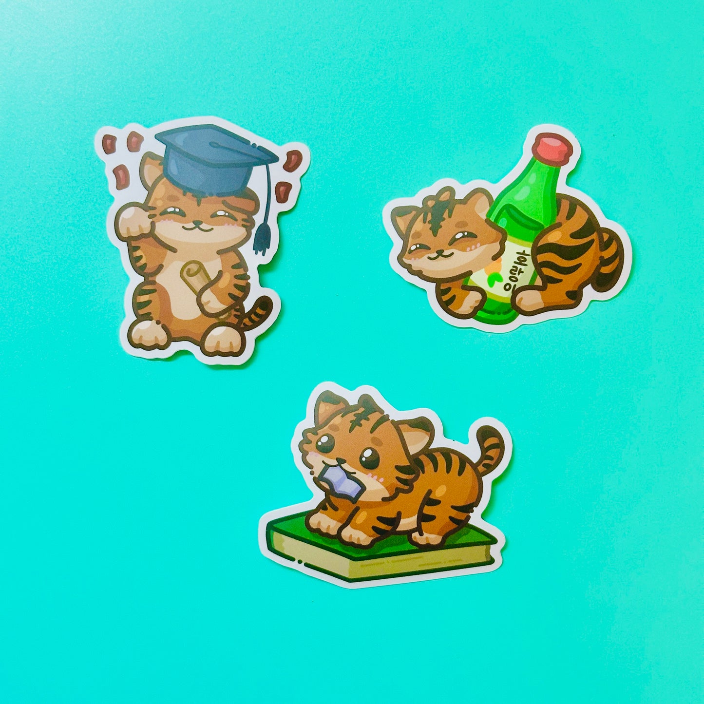 Cat Stickers inspired by University of the Pacific Tigers