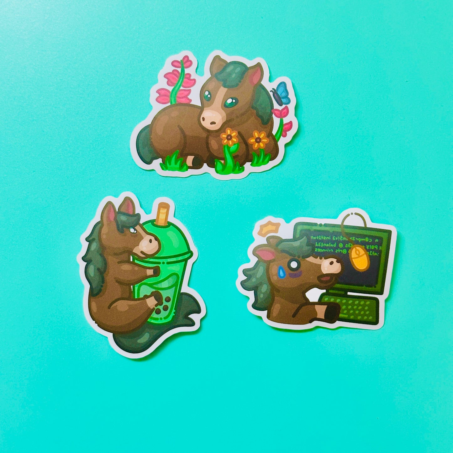 Mustang Stickers inspired by CPSLO Mustangs