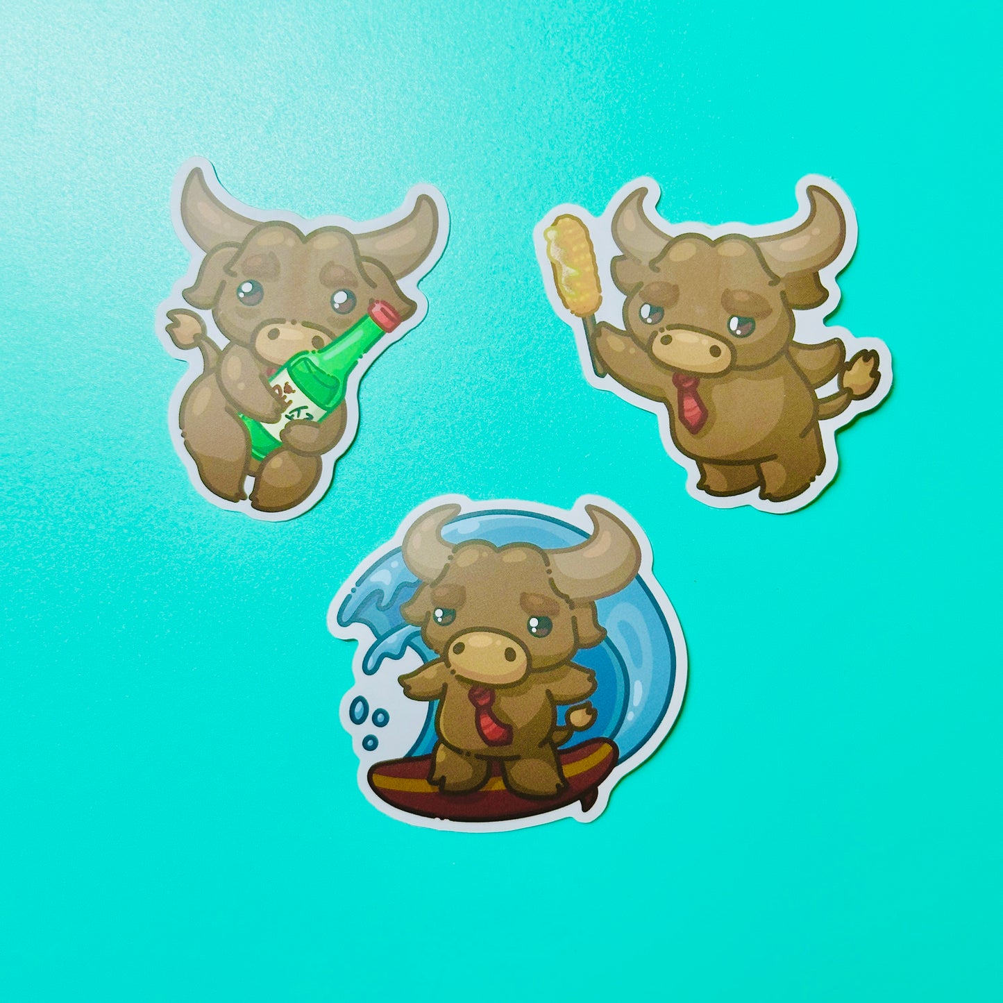 Bull Stickers inspired by CSU Dominguez Hills