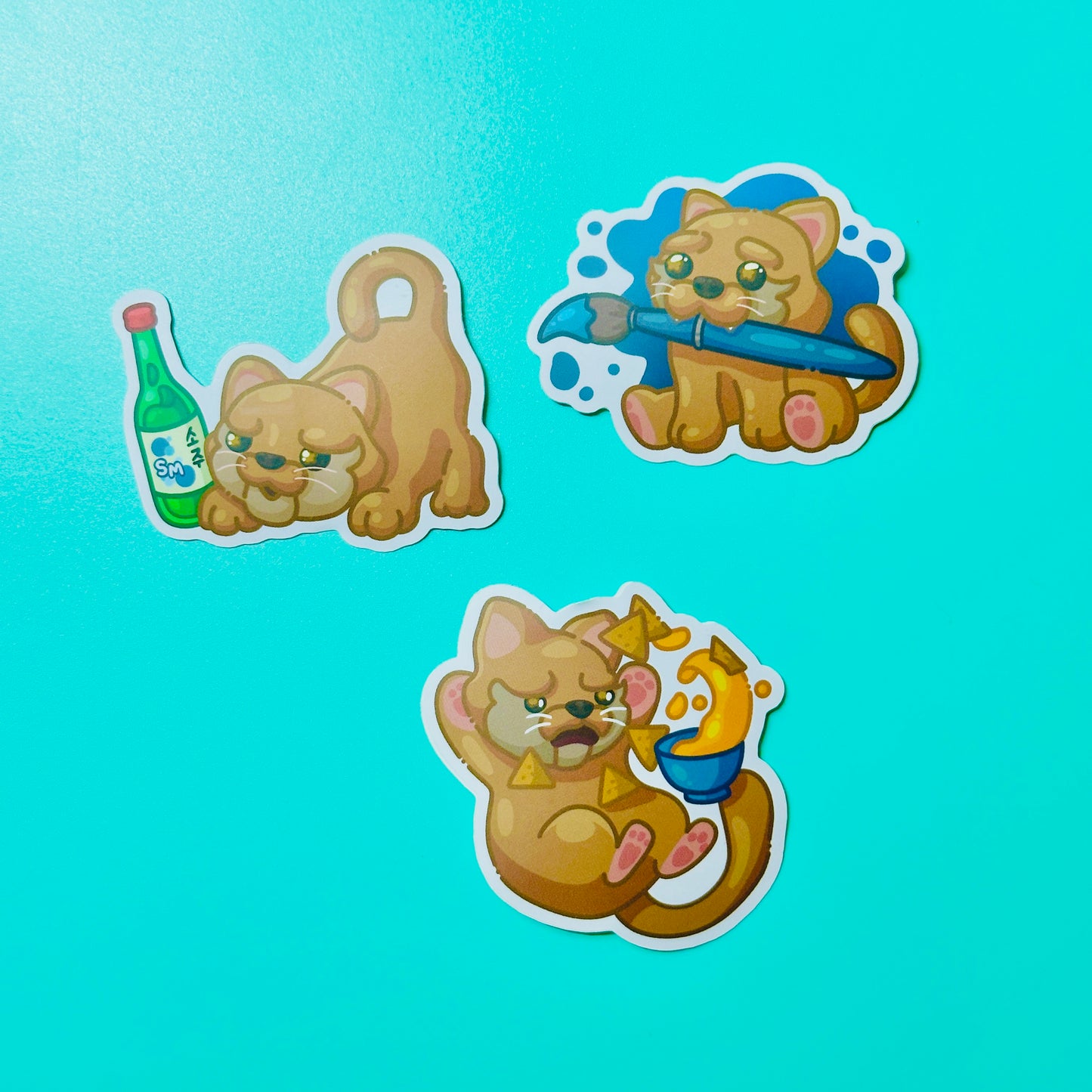 Cougar Stickers inspired by CSU San Marcos
