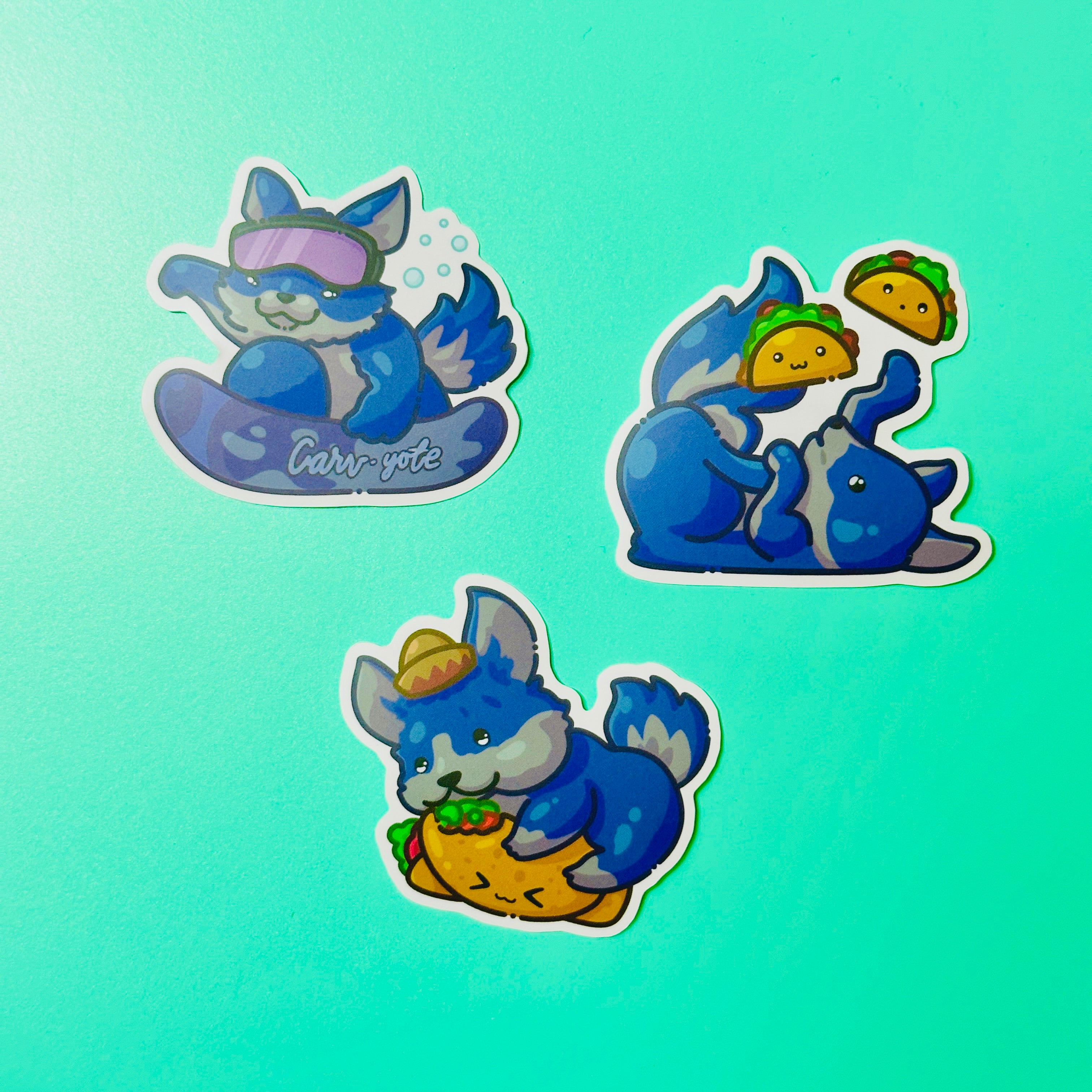 Coyote Stickers inspired by San Bernardino – Sticker Zoo Designs