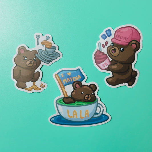 Bear Stickers inspired by UCLA Bruins (Ver.2)