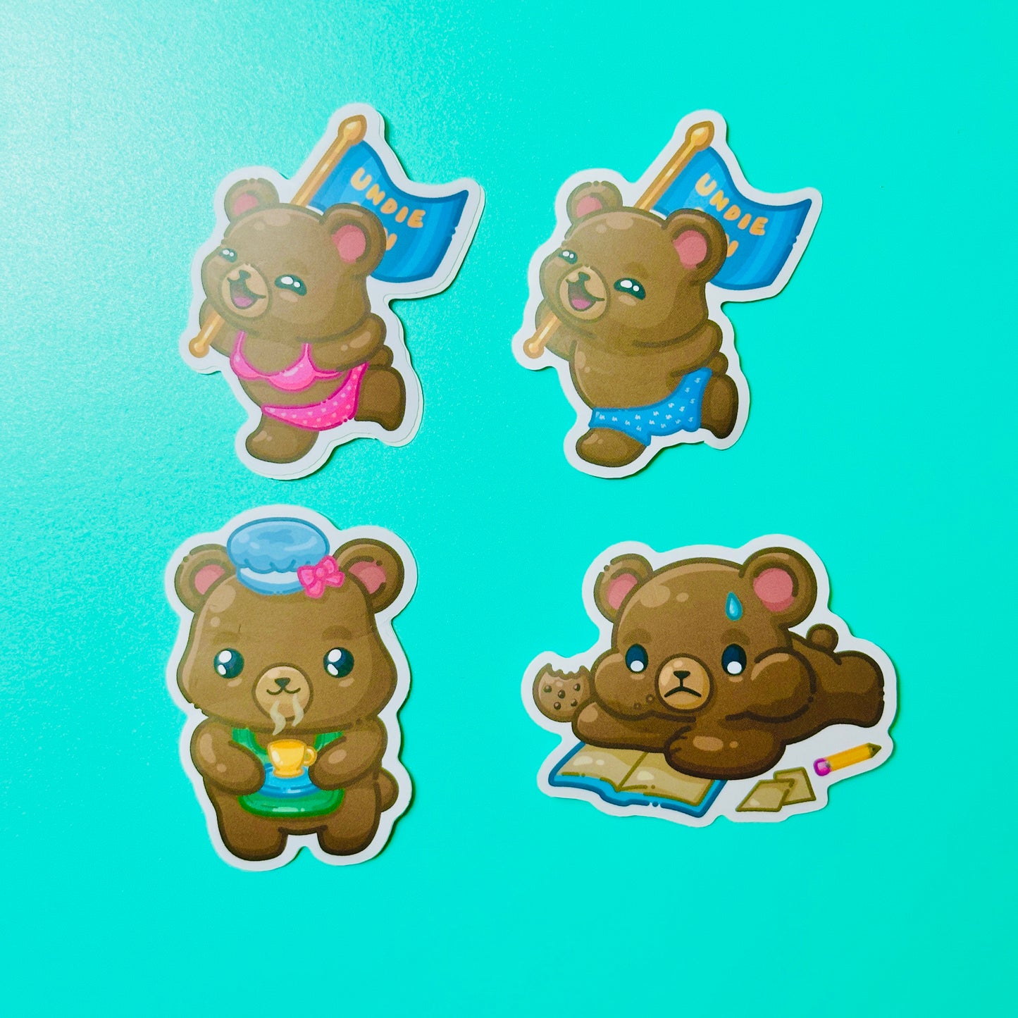 Bear Stickers inspired by UCLA Bruins (Ver.1)