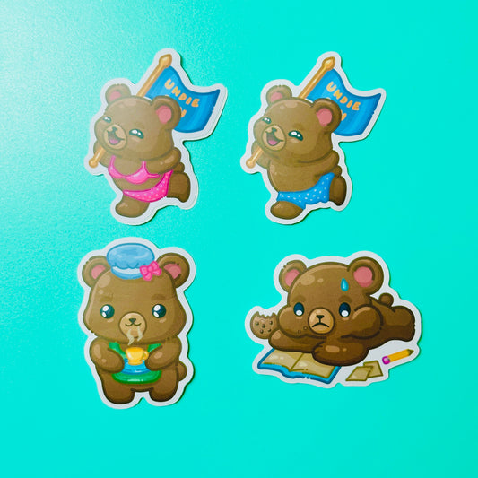 Bear Stickers inspired by UCLA Bruins (Ver.1)