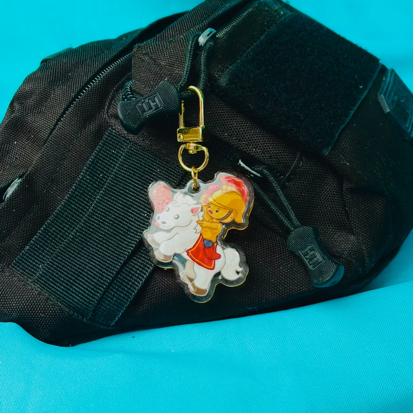 Trojan and White Horse with Red Boba (inspired by USC)