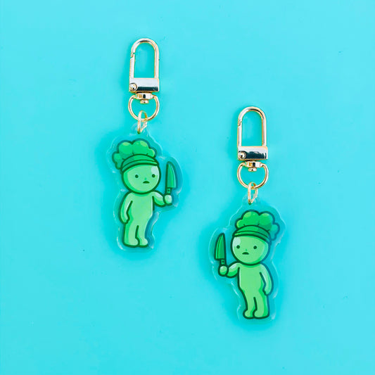 Smisk Chef with Knife Keychain