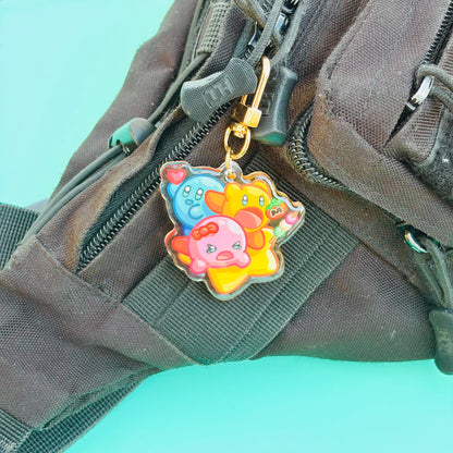 Primary Colored Blobs on a Star