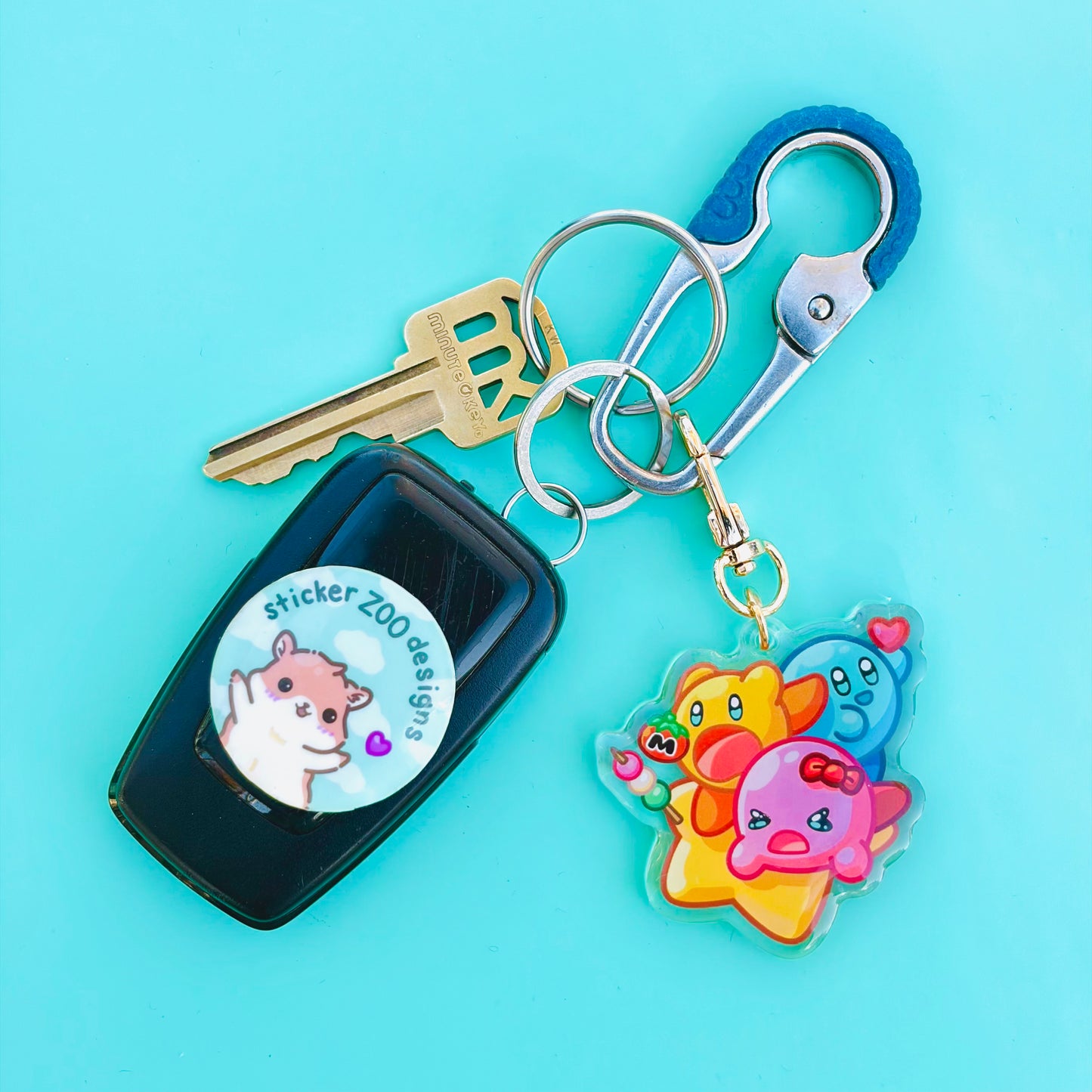 Primary Colored Blobs on a Star