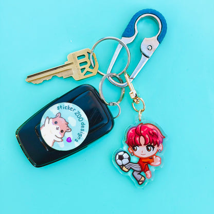 Jiji, and he loves playing soccer