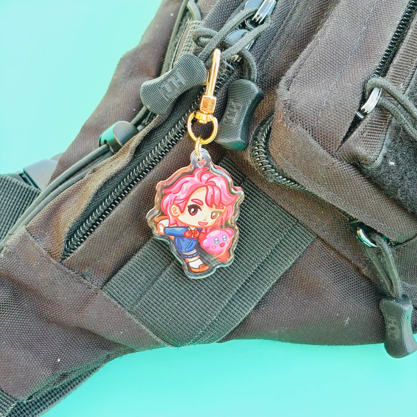 Aira dancing with the Pink Blob