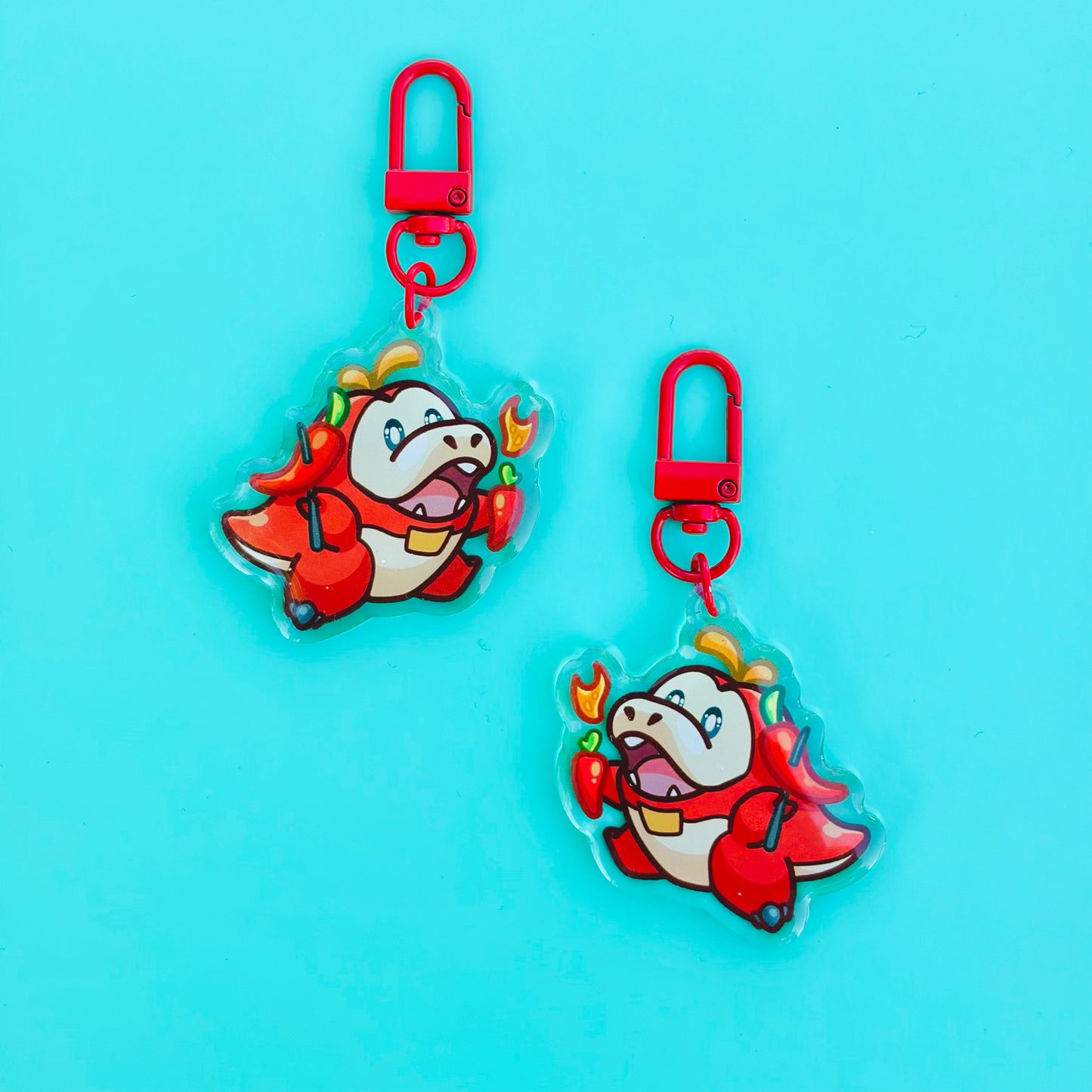 A Derpy Red Crocodile