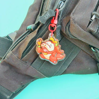 A Derpy Red Crocodile