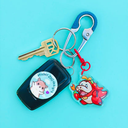 A Derpy Red Crocodile