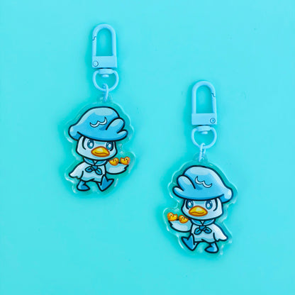 A Blue Duck and a Rubber Duck