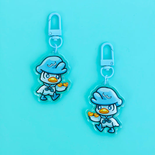 A Blue Duck and a Rubber Duck