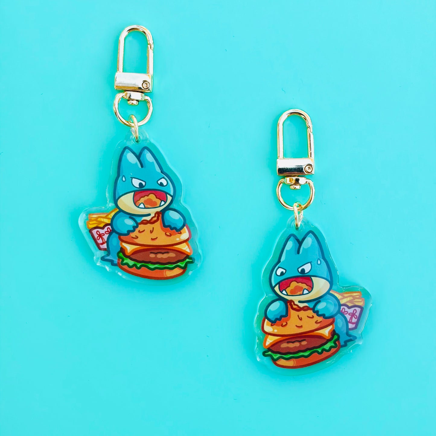 A lazy baby that loves to eat burgers and fries.