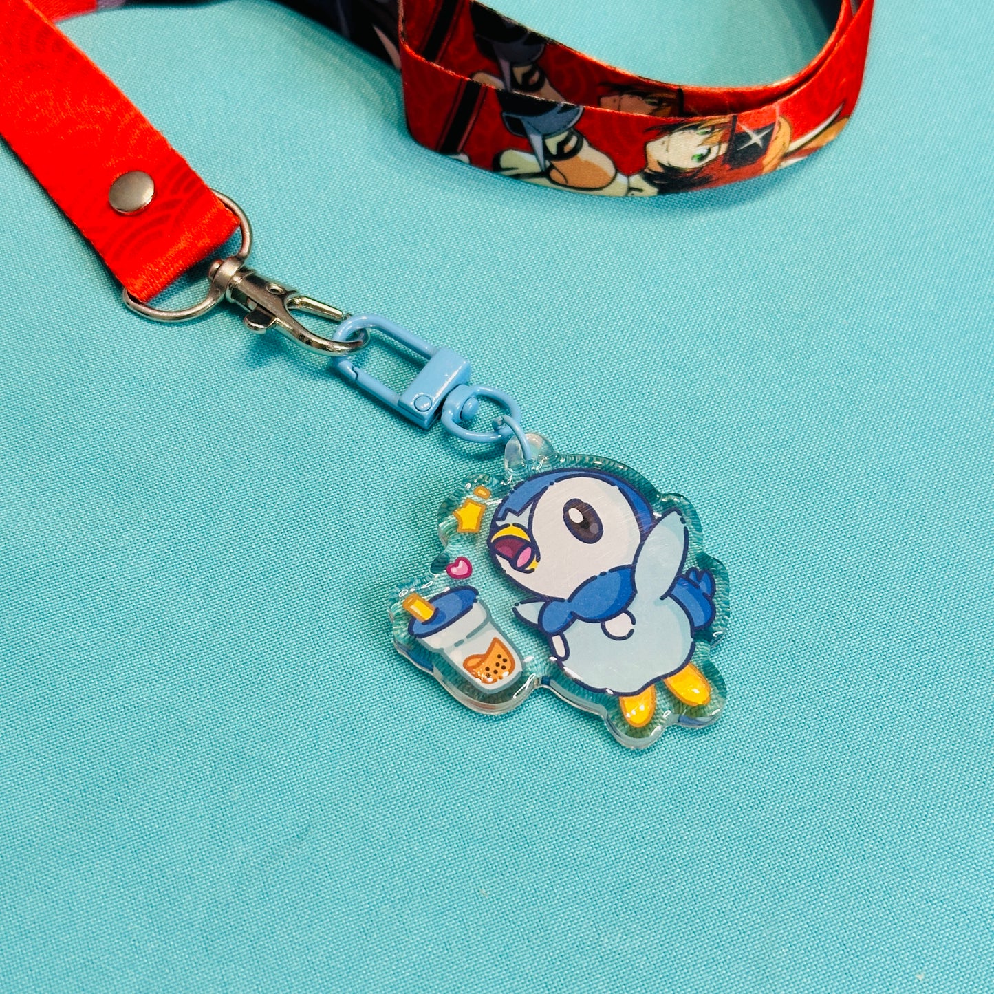 Boba Lover Blue Penguin