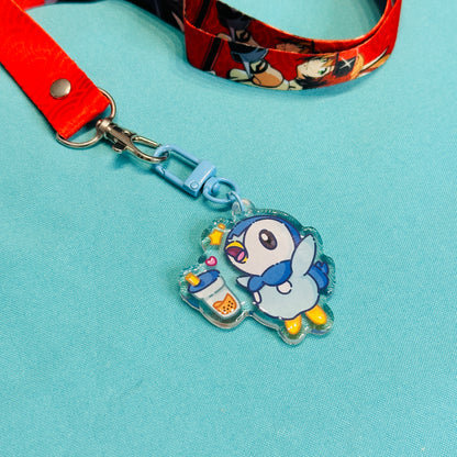 Boba Lover Blue Penguin