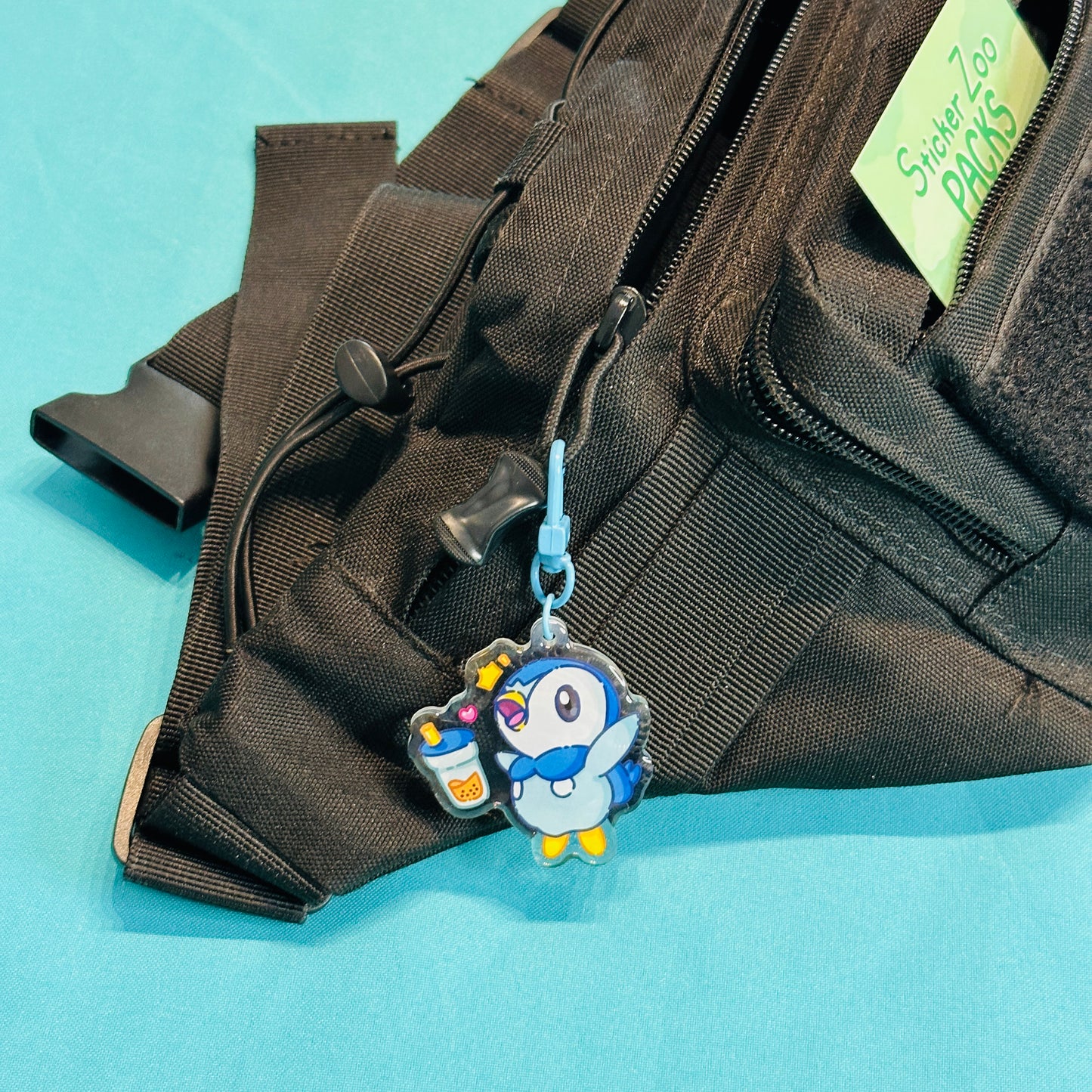 Boba Lover Blue Penguin