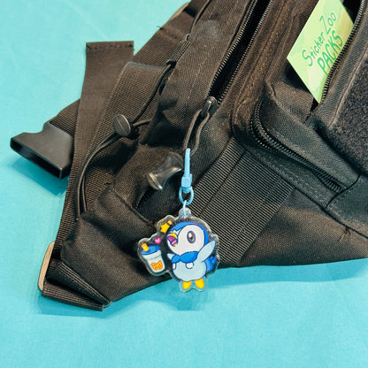 Boba Lover Blue Penguin