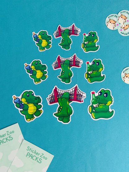 Alligator Stickers inspired by San Francisco State