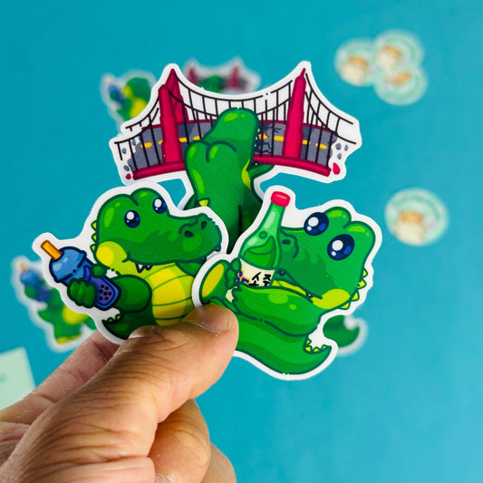 Alligator Stickers inspired by San Francisco State