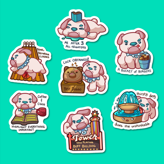Frezzie Stickers (Bulldog Fresno from 9/22)