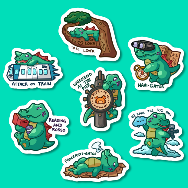 Frannie Stickers (Alligator San Francisco from 9/29)