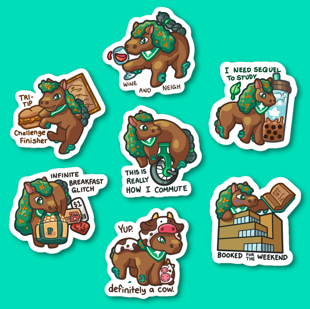 Paulie Stickers (Horse San Luis Obispo from 10/16)