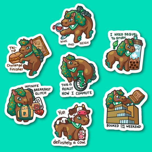 Paulie Stickers (Horse San Luis Obispo from 10/16)