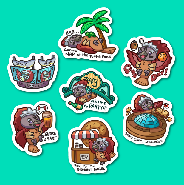 Estie Stickers (Aztec Eagle SDSU from 10/20)