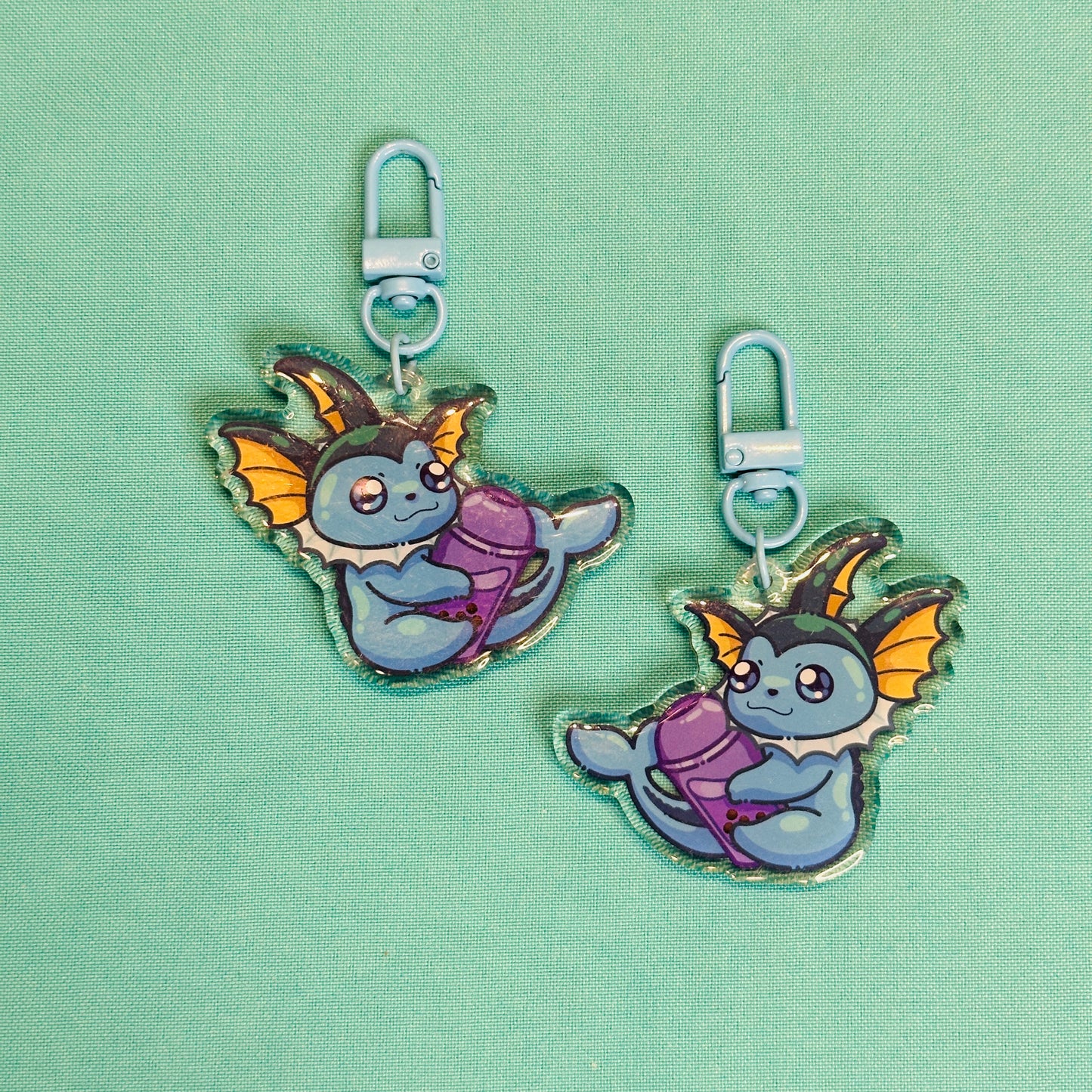 Fox and Cat Buddies Keychains