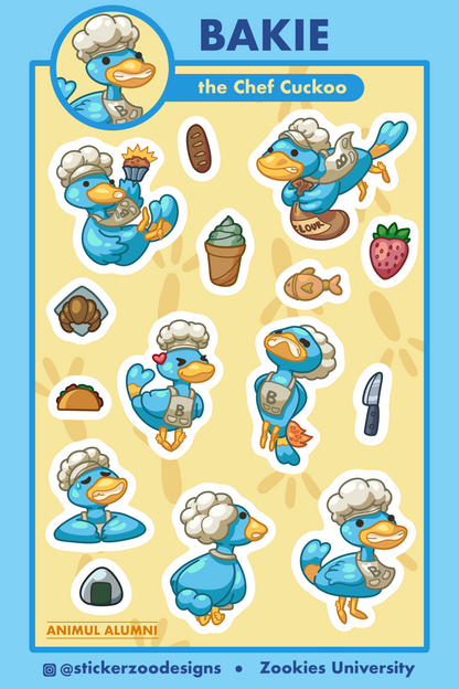 Bakie Sticker Sheet (based on Bakersfield Roadrunner)
