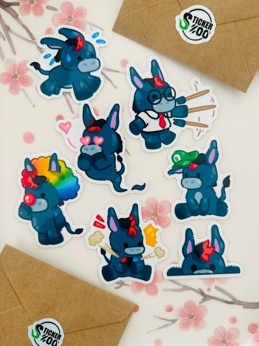 Doffle the Donkey Sticker Set