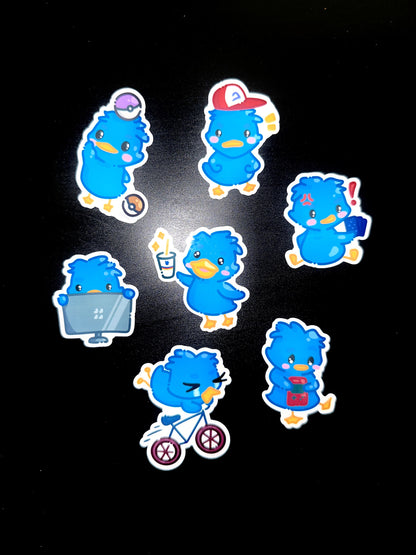 Dill the Duck Sticker Set